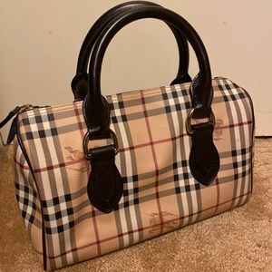 Burberry haymarket bowling bag